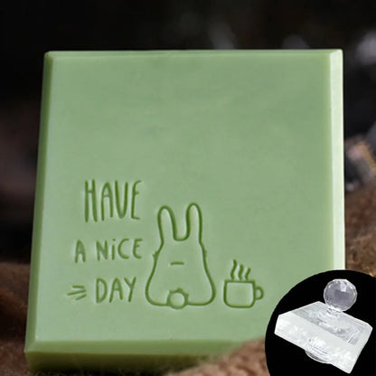 Lovely Handmade Clear Stamps Grass Plant Seal Soap Making Mold Natural Crafts Scrapbooking Chapter Custom Stationery