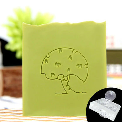 Lovely Handmade Clear Stamps Grass Plant Seal Soap Making Mold Natural Crafts Scrapbooking Chapter Custom Stationery