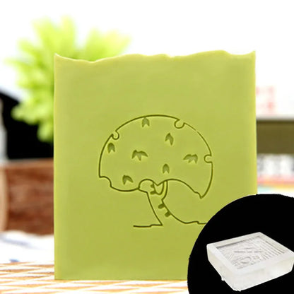 Lovely Handmade Clear Stamps Grass Plant Seal Soap Making Mold Natural Crafts Scrapbooking Chapter Custom Stationery