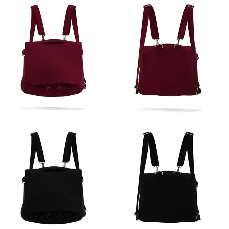 Lovely Japan Style Lolita Girl Backpacks Female Students Waterproof Sweet Solid Messenger Bags HandBags Anime