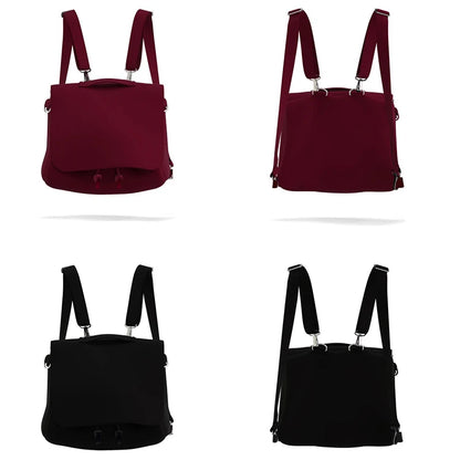 Lovely Japan Style Lolita Girl Backpacks Female Students Waterproof Sweet Solid Messenger Bags HandBags Anime
