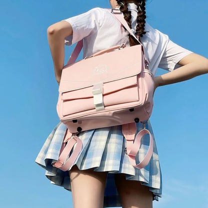 Lovely Japan Style Lolita Girl JK Backpacks Cute Students Embroidery ItBags School Briefcase HandBags