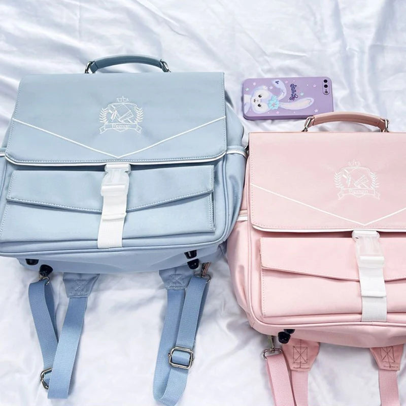 Lovely Japan Style Lolita Girl JK Backpacks Cute Students Embroidery ItBags School Briefcase HandBags