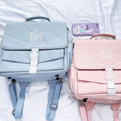 Lovely Japan Style Lolita Girl JK Backpacks Cute Students Embroidery ItBags School Briefcase HandBags