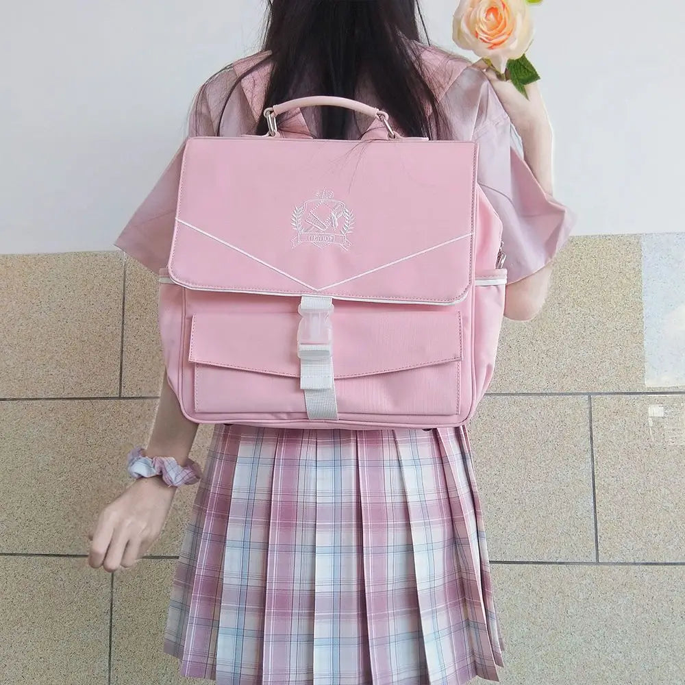 Lovely Japan Style Lolita Girl JK Backpacks Cute Students Embroidery ItBags School Briefcase HandBags