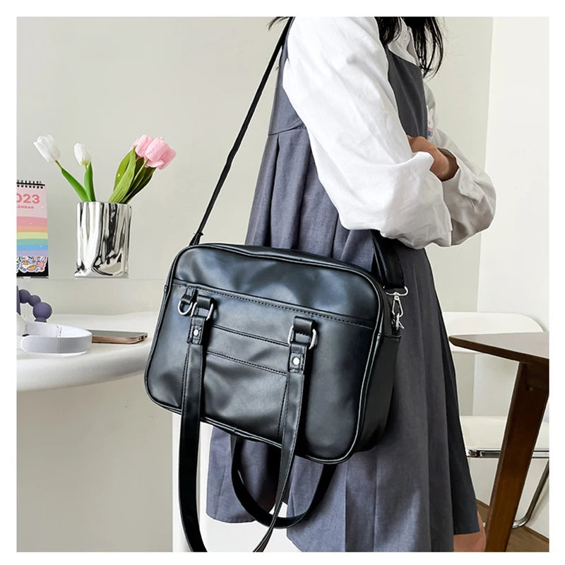 Lovely Japan Style Lolita Girl JK Basic HandBags Students PU Bookbags Star Shoulder Bags Anime Itbags