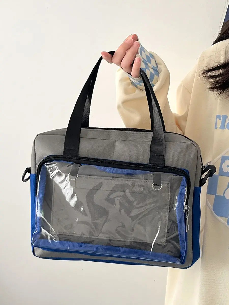 Lovely Japan Style Lolita Girl JK Itabags Shoulder Bags Students Transparent HandBags Tote Bolso Kawaii