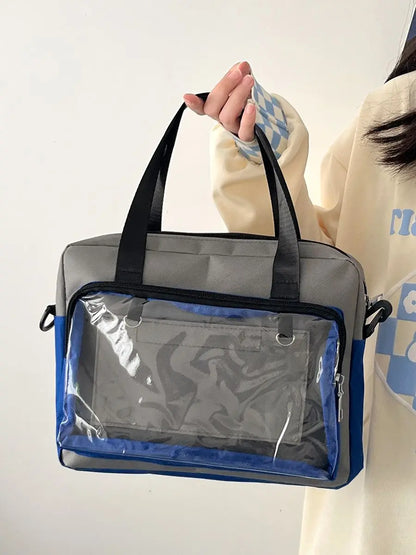 Lovely Japan Style Lolita Girl JK Itabags Shoulder Bags Students Transparent HandBags Tote Bolso Kawaii