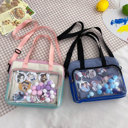 Lovely Japan Style Lolita Girl JK Itabags Shoulder Bags Students Transparent HandBags Tote Bolso Kawaii