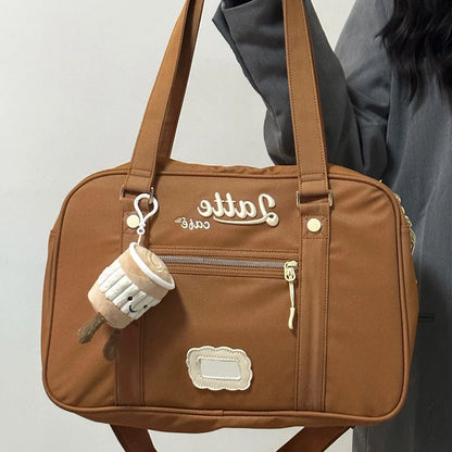 Lovely Japan Style Lolita Girl JK Shoulder Bags Students Kawaii Embroidery High-Capacity Bookbags HandBags