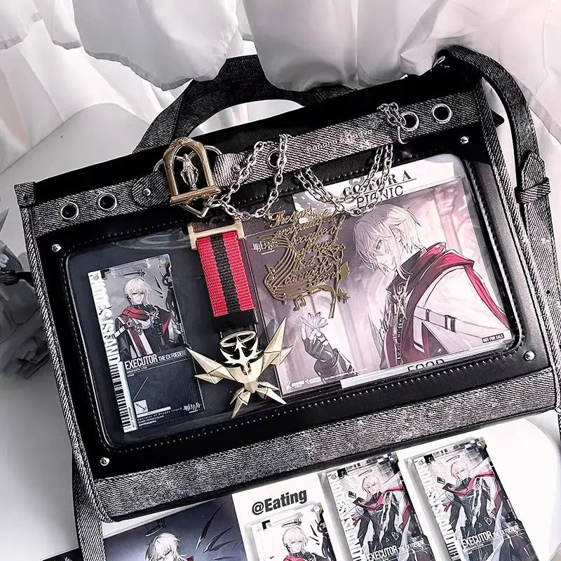 Lovely Japan Style Lolita Girls HandBags Sweet Students School Transparent Layer Chains Shoulder Bags Itabags