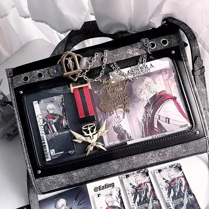 Lovely Japan Style Lolita Girls HandBags Sweet Students School Transparent Layer Chains Shoulder Bags Itabags