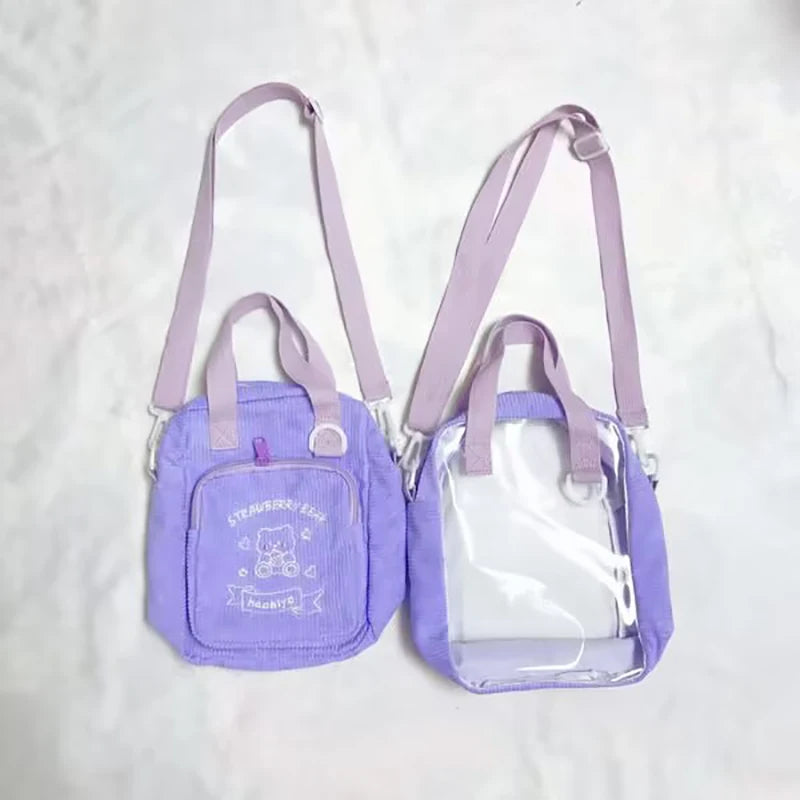 Lovely Japan Style Lolita Girls Shoulder Bags Students Kawaii HandBags Transparent Itabags