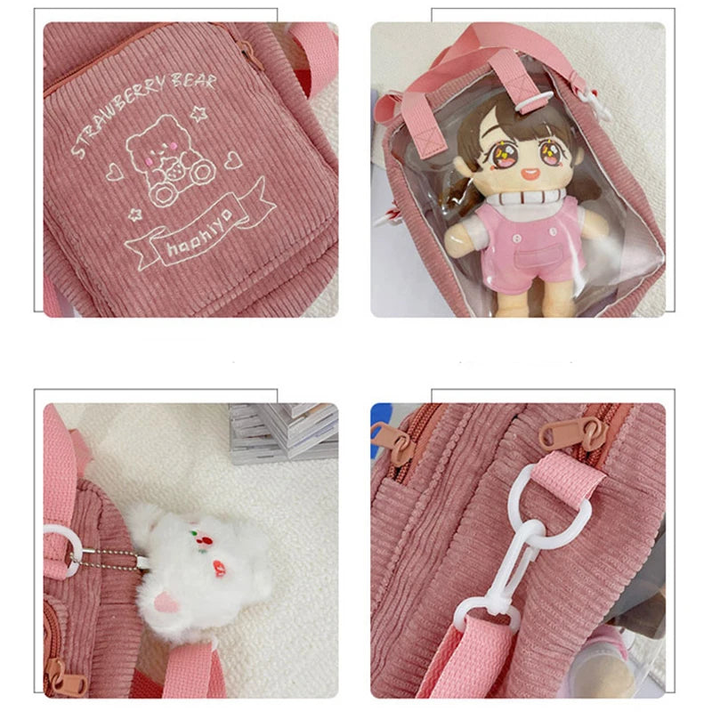 Lovely Japan Style Lolita Girls Shoulder Bags Students Kawaii HandBags Transparent Itabags