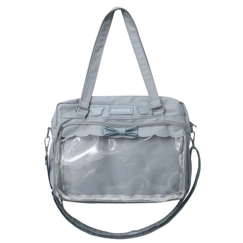 Lovely Japan Style Lolita Girly Girl JK Shoulder Bags Students Transparent Window Kawaii HandBags Tote Itabags