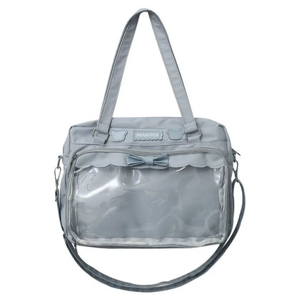 Lovely Japan Style Lolita Girly Girl JK Shoulder Bags Students Transparent Window Kawaii HandBags Tote Itabags