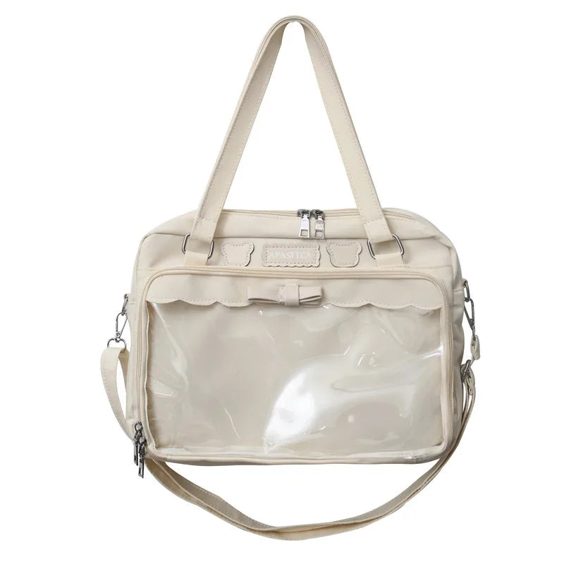 Lovely Japan Style Lolita Girly Girl JK Shoulder Bags Students Transparent Window Kawaii HandBags Tote Itabags