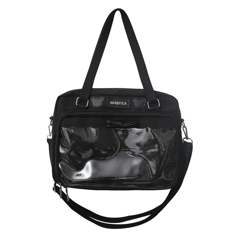 Lovely Japan Style Lolita Girly Girl JK Shoulder Bags Students Transparent Window Kawaii HandBags Tote Itabags