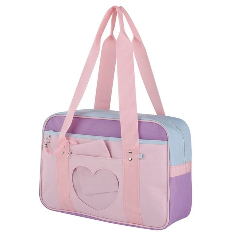 Lovely Japanese School Students Bags JK Lolita ShoulderBags With Bear Widget Briefcase Bookbag Girly Girl Messenger Bags
