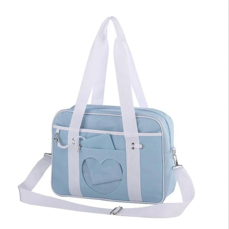 Lovely Japanese School Students Bags JK Lolita ShoulderBags With Bear Widget Briefcase Bookbag Girly Girl Messenger Bags