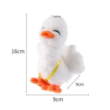 Lovely Korean Style Girl Lolita Shoulder Bags Kawaii Plush Duck Doll Embroidery Cat Itabag Waterproof Anime CanvasBags