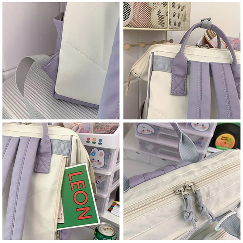 Lovely Korean Style Lolita Girl High-capacity Backpacks School Multiple Pockets Kawaii BookBags Laptop Bags Mochilas