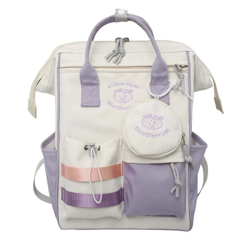 Lovely Korean Style Lolita Girl High-capacity Backpacks School Multiple Pockets Kawaii BookBags Laptop Bags Mochilas