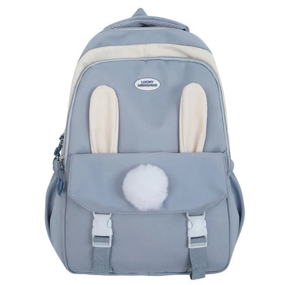 Lovely Korean Style Lolita Girly Girl Backpacks Schoolbags Cute Rabbit Ears Doll Laptop Bags Mochilas Kawaii