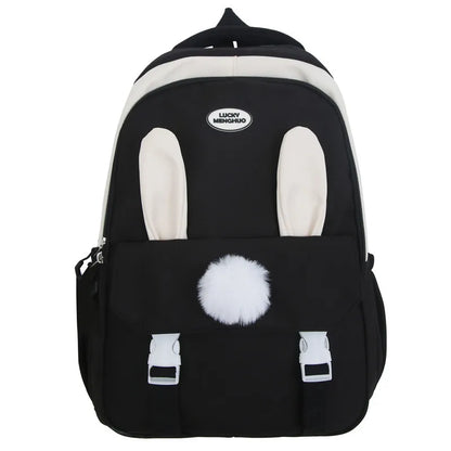 Lovely Korean Style Lolita Girly Girl Backpacks Schoolbags Cute Rabbit Ears Doll Laptop Bags Mochilas Kawaii