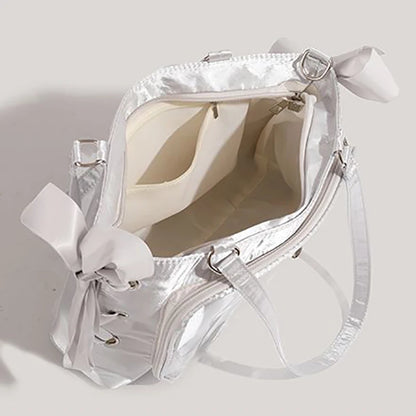 Lovely Lolita Girls Cute Japanese Tote HandBags Female Sweet Two Dimensional Princess Shoulder Bags Transparent Layer Itabags