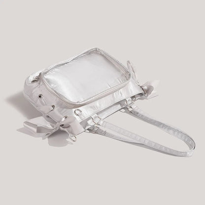 Lovely Lolita Girls Cute Japanese Tote HandBags Female Sweet Two Dimensional Princess Shoulder Bags Transparent Layer Itabags