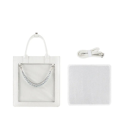 Lovely Lolita Girls Cute Japanese Tote HandBags Sweet Students Two Dimensional Princess Shoulder Bags Transparent Itabags