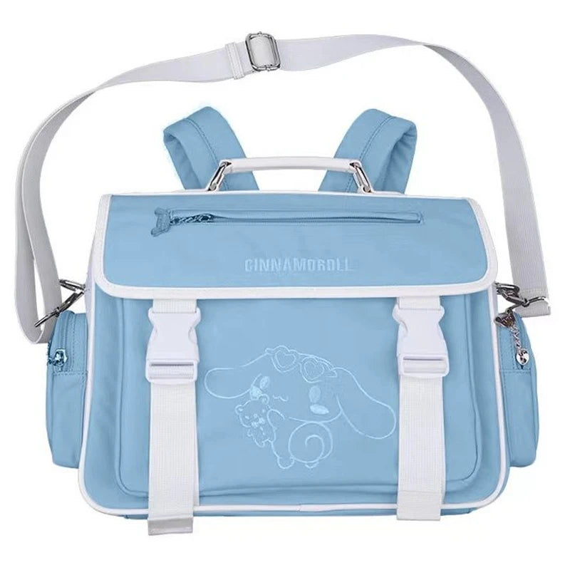 Lovely Lolita Girls Japanese JK Backpacks HandBags Embroidery Cute Dog Students School Briefcases Bookbags