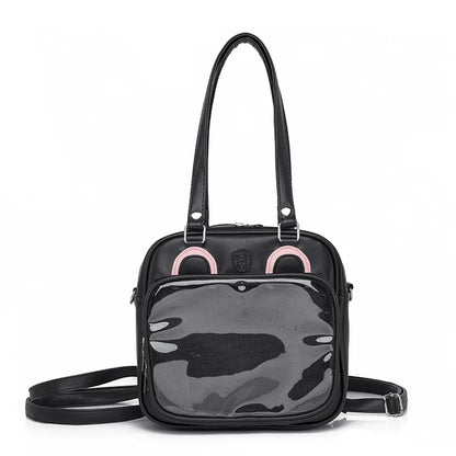 Lovely Lolita Girls Japanese JK Backpacks HandBags Female Cute Bear Ears Students School Box Shoulder Bags Itabags