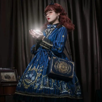 Lovely Lolita JK Gothic Japanese Backpacks Satchels Girls Magic Book Style ShoulderBags Box Bags Clutch