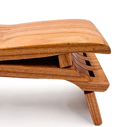 Luban Stool Class Pillow Blind Stool Whole Wood Board-Free Stitching Handmade Solid Wood Folding Small Multi-Functional