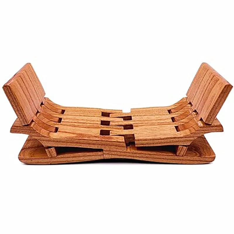 Luban Stool Class Pillow Blind Stool Whole Wood Board-Free Stitching Handmade Solid Wood Folding Small Multi-Functional
