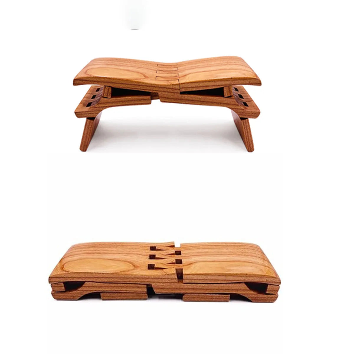 Luban Stool Class Pillow Blind Stool Whole Wood Board-Free Stitching Handmade Solid Wood Folding Small Multi-Functional
