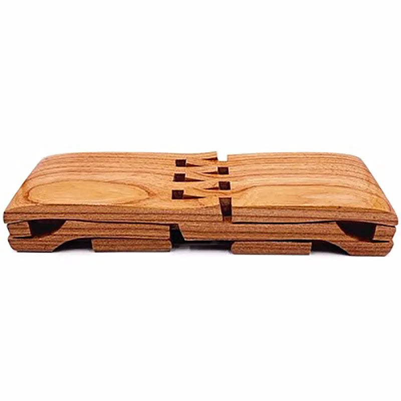 Luban Stool Class Pillow Blind Stool Whole Wood Board-Free Stitching Handmade Solid Wood Folding Small Multi-Functional