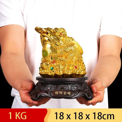 Lucky Animal Golden Toad Decoration Fortune Office Home Decoration Crafts Shop Opening Miniatures Gifts