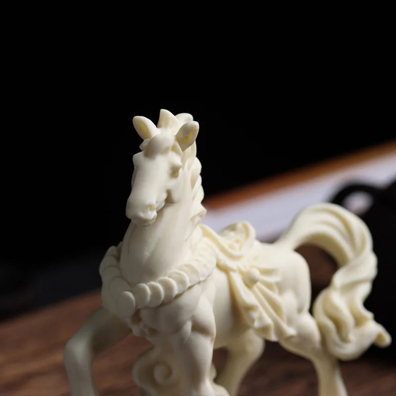 Lucky Animal Horse Decorative Statue Handmade Art Sculpture Home Room Office Mascot Gift Figurines