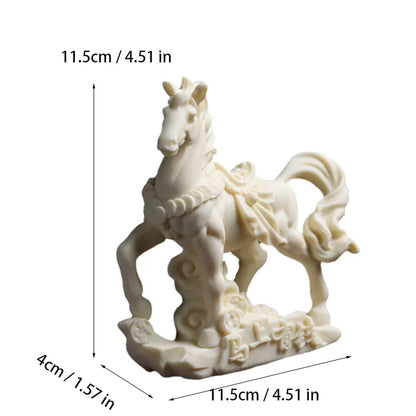 Lucky Animal Horse Decorative Statue Handmade Art Sculpture Home Room Office Mascot Gift Figurines