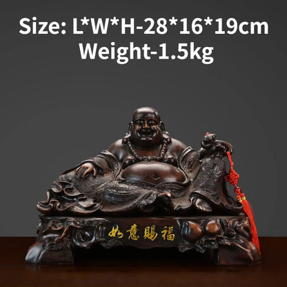 Lucky Blessing Household Maitreya Buddha Decoration Attracting Wealth Big Belly Laughing Buddha Statue Home Decoration