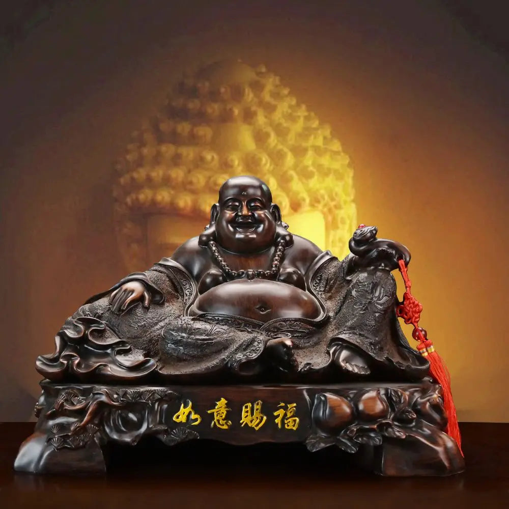 Lucky Blessing Household Maitreya Buddha Decoration Attracting Wealth Big Belly Laughing Buddha Statue Home Decoration