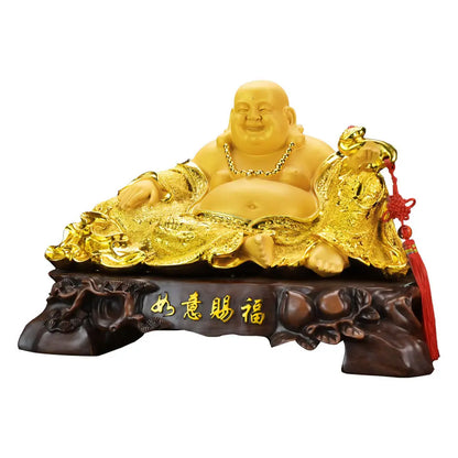 Lucky Blessing Household Maitreya Buddha Decoration Attracting Wealth Big Belly Laughing Buddha Statue Home Decoration