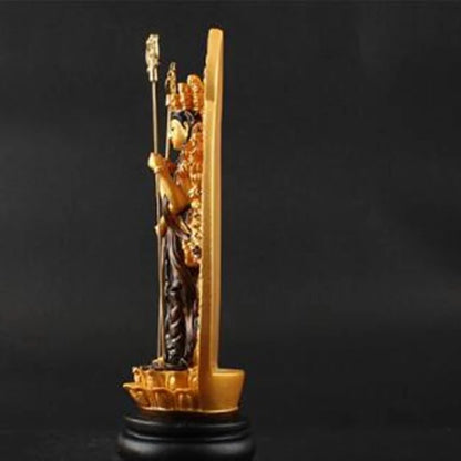 Lucky Buddha Kwan Yin StatueThe Thousand-Hand Bodhisattva Guan Yin Figurine Buddhist Statues Sculptures Home Decor For Good Luck