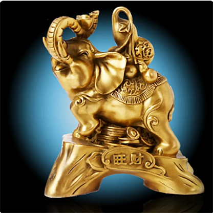 Lucky Elephant copper ornaments as good as water to the living room decoration Feng Shui Home Furnishing crafts