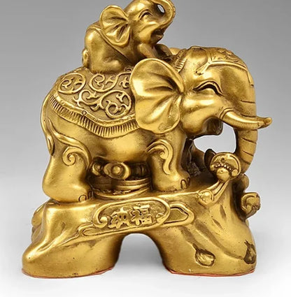Lucky Elephant copper ornaments as good as water to the living room decoration Feng Shui Home Furnishing crafts