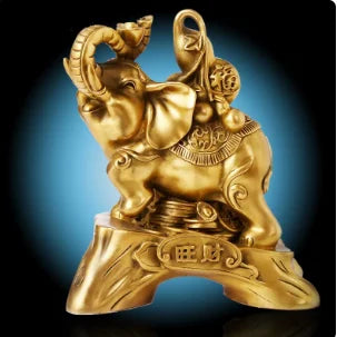 Lucky Elephant copper ornaments as good as water to the living room decoration Feng Shui Home Furnishing crafts