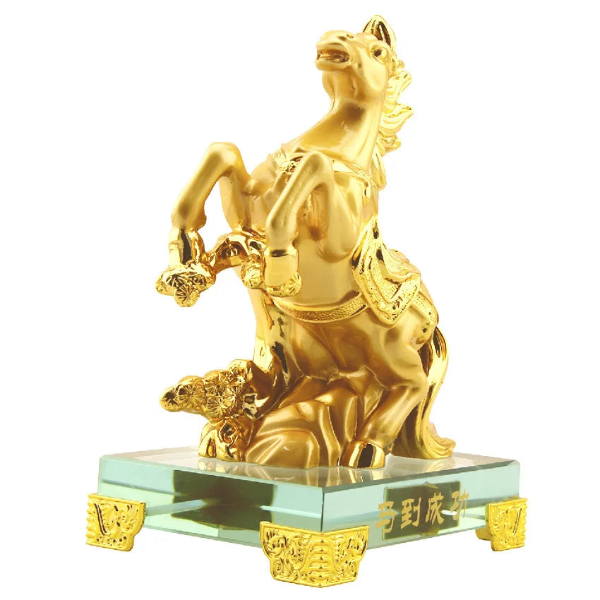 Lucky Horse Ornaments Are Successful Living Room Home Decorations Office Resin Crafts Feng Shui Horse Ornaments.